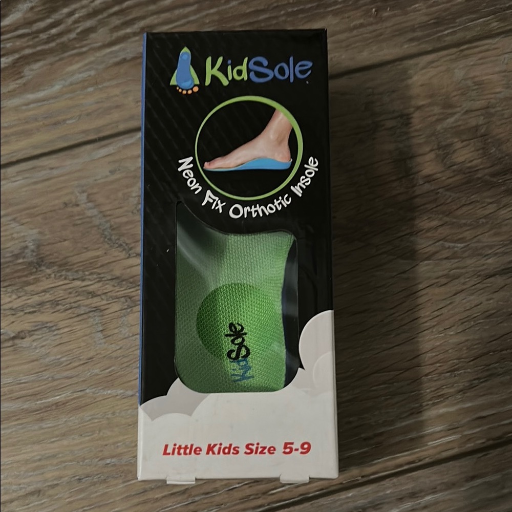 Neon Green Orthotic Insole for Kids